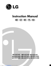 LG MH-6327AR Instruction Manual