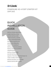 D-Link DHP-343 Quick Installation Manual