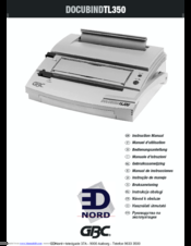 GBC DOCUBIND TL350 Instruction Manual
