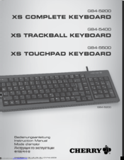 Cherry G84-5500 Instruction Manual