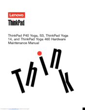 Lenovo ThinkPad P40 Yoga Hardware Maintenance Manual