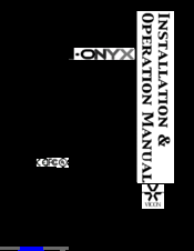 i-onyx VN-855DNV5 Installation & Operation Manual