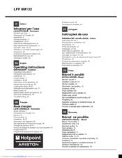 Hotpoint Ariston LFF 8P123 Operating Instructions Manual
