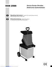 Ikra EGN 2500 Operating Instructions Manual
