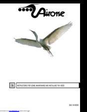 Airone RIGOLETTO 90 Instructions For Using Maintaining And Installing The Hood