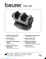 Beurer FM 100 Instructions For Use Manual
