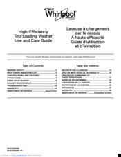Whirlpool CAE2745FQ Use And Care Manual