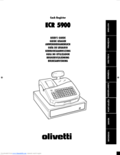 Olivetti ECR 5900 User Manual