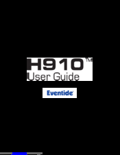 eventide h910 service manual