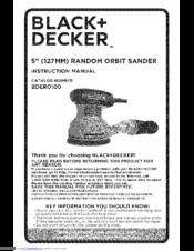Black & Decker BDEROI00 Instruction Manual