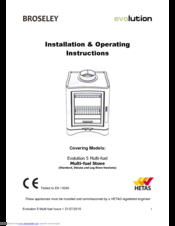 Broseley Evolution 5 Multi-fuel Installation & Operating Instructions Manual