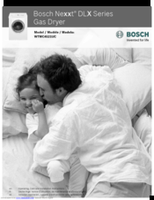 Bosch WTMC4521UC Operating, Care And Installation Instructions Manual