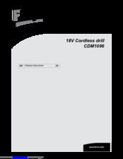 Ferm CDM1096 Original Instructions Manual