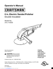 Craftsman 315.115033 Operator's Manual