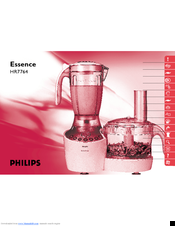 Philips Essence HR7764 Manual