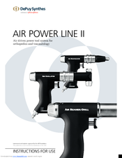 Synthes Air Power Line II Instructions For Use Manual