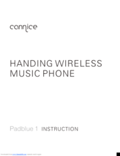 Cannice Padblue 1 Instruction Manual