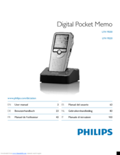 Philips POCKET MEMO LFH9520 User Manual