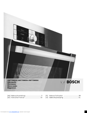 Bosch HMT75M664 Instruction Manual