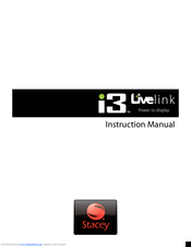 Stacey i3 Livelink Instruction Manual