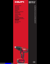 Hilti SFC 22-A Operating Instructions Manual