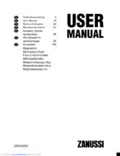 Zanussi ZSG25224 User Manual