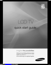 Samsung LA60C650 Quick Start Manual