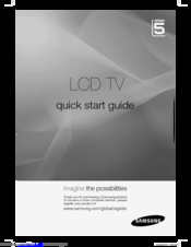 Samsung LA32C550 Quick Start Manual