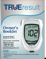 HOMEDIAGNOSTICS TRUERESULT Owner's Booklet