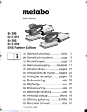Metabo SR 358 - Manuals | ManualsLib
