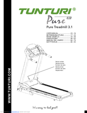Tunturi Pure Treadmill 3.1 User Manual