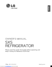 LG GSL325NSYV Owner's Manual