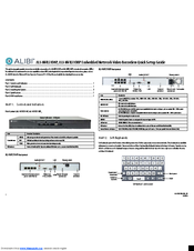 ALIBI ALI-NVR3104P Quick Setup Manual