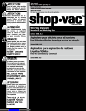 Shop-Vac BMB series User Manual