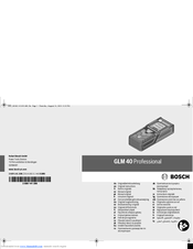 Bosch GLM 40 Original Instructions Manual