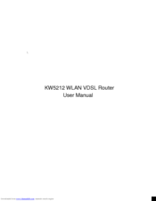 Kasda KW5212 User Manual