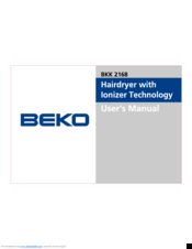 Beko BKK 2168 User Manual
