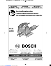 Bosch JS572E Operating/Safety Instructions Manual