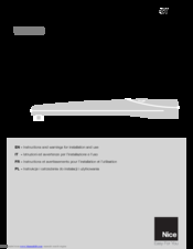 Nice MhouseKit WG20S Instructions And Warnings For Installation And Use