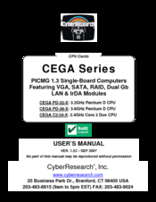 CyberResearch CEGA PD-24-X User Manual