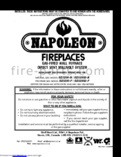 Napoleon GD3200-N Installation And Operation Instructions Manual