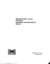Emulex SD590 Installation And Maintenance Manual