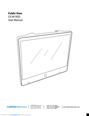 Clinton Electronics Public View CE-M19SD User Manual