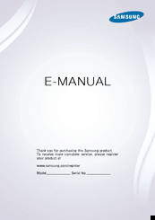 Samsung S9CDVBEUF E-Manual