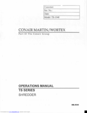 Conair TS-1048 Operation Manual