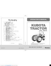 Kubota M96SDTM Operator's Manual