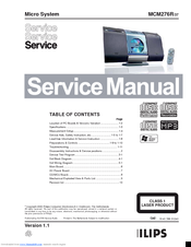Philips MCM276R/37 Servise Manual