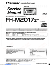 Pioneer FH-M2017ZT Service Manual