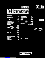 Hotpoint RE1021 Use And Care Manual