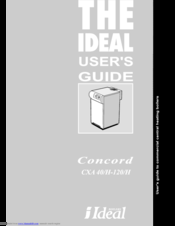 IDEAL Concord CXA 40 User Manual